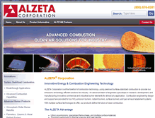 Tablet Screenshot of alzeta.com